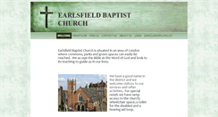 Desktop Screenshot of earlsfieldbaptist.org.uk